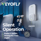 VEYOFLY Fruit Fly Traps for Indoors (2 Device + 4 Refills), Gnat Trap Indoor Plug in, Bug Traps, Flying Insect Trap, Gnat Traps for House Indoor, Fly Trap Indoor for Home Bug Light, Gnats Catcher