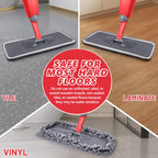 HOMTOYOU Dust Mop for Hardwood Floors: Microfiber Spray Mop for Cleaning