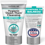 REVIVOL-XR Hygienic Cleansing Lotion, Gentle Relief + Soothing Aloe & Witch Haze for Discomfort of Down-There Sensitive Areas, Makes 300+ Wet Wipes from Toilet