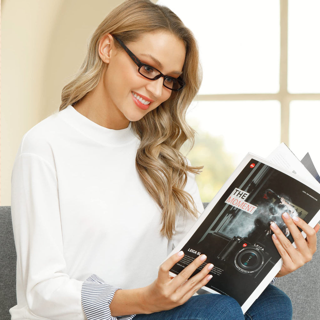 EYEGUARD Readers 4 Pack of Thin and Elegant Womens Reading Glasses with Beautiful Patterns for Ladies 2.25