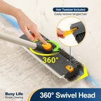 Yocada Floor Scrub Brush 3 in 1 Dual-Sided Stiff Bristle Scrubber Brush