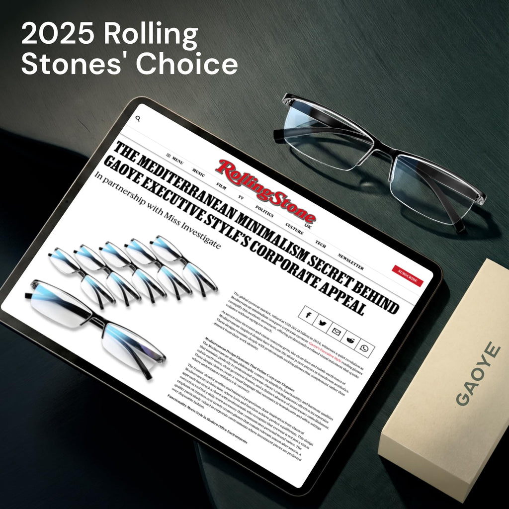 Gaoye 6 pack 0.5 Executive Style Reading Glasses Men - Durable Readers with Blue Light Filtering- Comfortable Fit with TR90 Frames