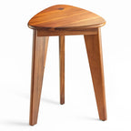 HOLANA Corner Shower Foot Rest - Wooden Showers Stool Seat for Shaving Legs - Small Corner Shower Benches for Inside Shower - Waterproof Bath Step Stools Bench for Bathroom