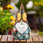 Butterfly Gnome Garden Statue Cute Resin Outdoor Gnome Nomes Gift for Women