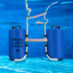moonoom 2Pcs 30L/75LB Pool Step Weights, 500D PVC Waterproof Swimming Pool Sand Bags with Heavy-Duty Nylon and Handle, Universal Pool Step Anchor Bag for Above Ground and in-Ground Stairs