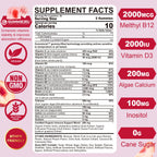 (2 Pack) Sugar Free Methylated Multivitamin for Women Gummies with Calcium, D3 K2, Inositol, Folate, Biotin, Iron, Vitamin A, C, E, B Complex - Multi Vitamins & Minerals - Energy, Immune, Bone - Vegan