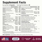 Vimerson Health Multivitamin for Women: Methylated B Vitamins, Chelated Minerals and Bioavailable D3 for Focus and Energy Support – Daily Womens Multivitamins and Multiminerals – 60 Capsules
