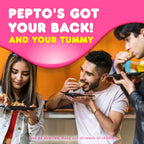 Pepto Bismol Chewable Tablets, Upset Stomach Relief, Nausea Relief, Heartburn Relief, Indigestion Relief, Anti Diarrhea Medication for Adults - 5 Symptom Relief, 90 Chewable Tablets (3x30 ct)