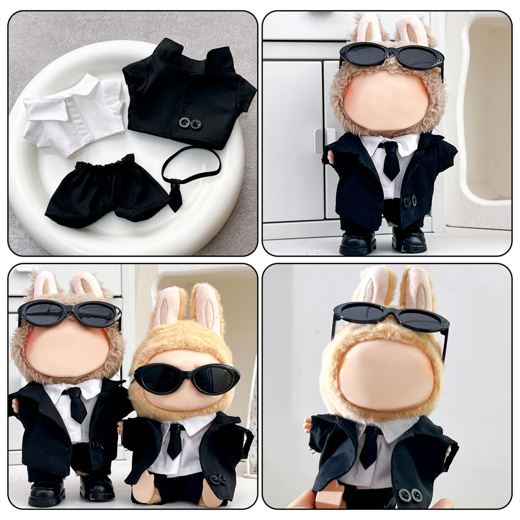 GerdfeiTawtab Clothes Fit for 17CM Doll, Fashion Doll Clothes Outfit Set Cute Theme Designer Toys Dress Accessories for Collector Fans Display (Suit Sunnies)