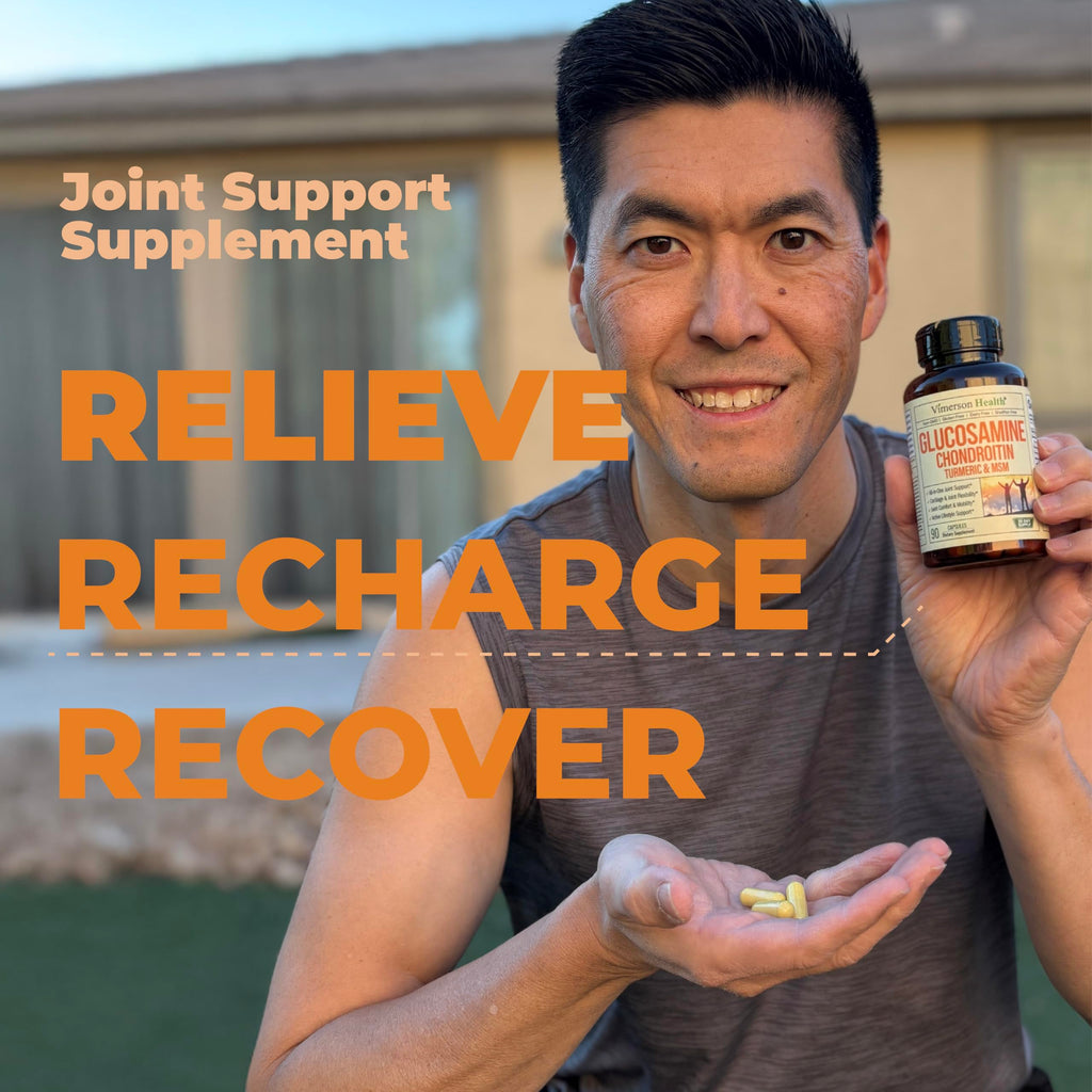 Glucosamine Chondroitin MSM – Joint Support Supplement for Women and Men with Glucosamine Sulfate 1500 mg, Chondroitin and MSM – for Cartilage, Joint Health and Flexibility – 90 Capsules