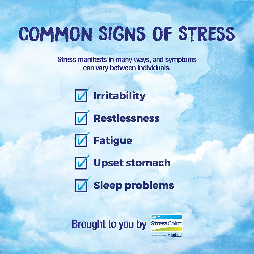 Boiron StressCalm Tablets for Relief of Stress, Anxiousness, Nervousness, Irritability, and Fatigue - 120 Count