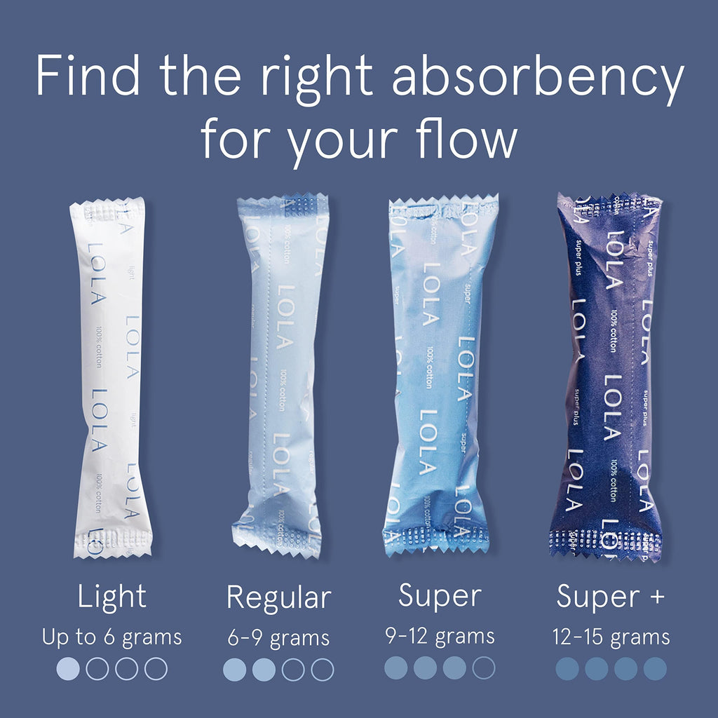 LOLA Organic Tampons, Regular Absorbency, 32 Count