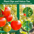 2 Pack Tomato Cages for Garden, 49 Inch Tall Tomato Cage with 7 Gallon Planter Bags, Plant Support Trellis Frames for Garden Cucumber Vegetables Plants Climbing Outdoor Indoor