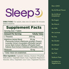 Nature's Bounty Melatonin, Sleep3 Maximum Strength 100% Drug Free Sleep Aid, L-Theanine & Nighttime Herbal Blend Time Release Technology, 10mg, 30 Tri-Layered Tablets (Pack of 2)