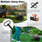 IRONMAX 30 Gallons/113 L Manual Lawn Roller, Water & Sand Fillable, Black