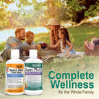 Vital Earth Minerals Detox and Wellness Support – Fulvic Humic Mineral Blend with 70+ Trace Minerals + Super Multi, Liquid Multivitamins, MTHFR Enhancement, 32 OZ Ea