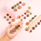 MTLEE 36 Pcs Rhinestone Brooches Bulk Vintage Women Brooch Pins for Crafts