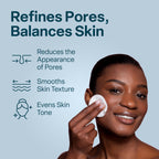 QRxLabs Pore Toner Pads with Salicylic Acid and Niacinamide - Helps Reduce the Look of Enlarged Pores, Makeup Prep - Skin Pore Resurfacing - Acne Treatment Clearing - Daily Pads - 50ct