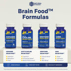 NATURAL STACKS Dopamine Brain Food - 650mg L-Tyrosine Supplement - Dopamine Supplement for Focus & Mental Drive - Supports Mental Energy - Neurotransmitter Support with B Vitamins - 60 Capsules
