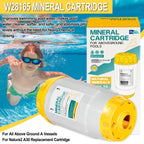 W28165 Mineral Cartridge Replacement Part Fit for Zodiac Nature2 A30 Cartridge, for Zodiac Nature 2 Above Ground A Vessels, for Pools Up to 30K Gallons (Except Limited), 2 Holes of Buttom