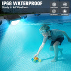 Solar Pool Lights,2026 Upgraded Solar Powered Above Ground Pool Lights, Frame Pool light Waterproof,Swimming Pool Solar Light,Color Changing Pool Lighting for Above Ground Pool Accessories-1PC