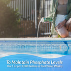 Pool Elevate Phosphate Remover - Maintain Crystal Clear Water, Enhance Pool Water Quality for Above and Inground Pools, Safe for Your Pool and Equipment. 32 oz
