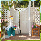 EKOREST Gardener Porch Goose Outfits for 23 Inch Lawn Statue