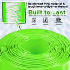 Jin&Bao 2" x 25 FT Pool Backwash Hose, Heavy Duty Reinforced Lay-Flat Discharge Hose, Burst Resistant Drain Hose with 2 Clamps, for Pool Filter & Sump Pump-Blue