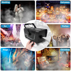 VIRFUN Fog Machine, Smoke Machine with Remote Control for Halloween, Party