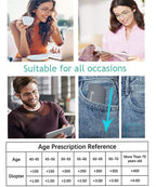 sevenplus 3 Pack Reading Glasses Blue Light Blocking, Anti UV Glare, Foldable Computer Spring Hinge Readers for Women Man 1.5X