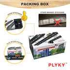 Deluxe Road Tape Play Set - 2x33ft Extended Track with Curves, 30 Traffic Sign Stickers & Durable Drawer Box - Versatile Car Track Tape for Kids, Creative Toy Car Track & Car Track Rug Alternative