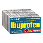 HealthA2Z® Ibuprofen 200mg | Pain Relief | Body Aches | Headache | Arthritis | Cramps | Back Pain | Fever Reducer… (30 Counts (Pack of 3))