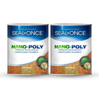 Seal-Once Nano+Poly Penetrating Wood Sealer with Polyurethane - Premium Waterproof Sealant -2 Gallon & Natural