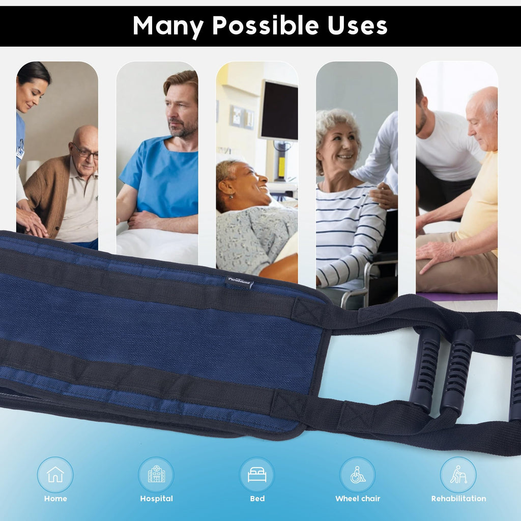 Parabound Transfer Sling For Elderly And Disabled, Lift Assist Gait Belt For Seniors, Patient Lift Sling Mobility Aid, Transfer Belt Lifting Strap For Senior Home Care Device