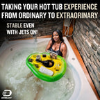 DIVEBLAST: Avocado Floating Drink Holder for Pool, Hot Tub Accessories Fun - Holds Up to 50 LBS - Fun Swimming Pool Accessories for Dad, Cool and Unique Drink Floaties