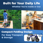 KneeRover Hybrid Knee Walker - All New Featuring KneeCycle Knee Scooter with All Terrain Front Axle Upgrade for Foot, Lower Leg or Ankle Injury