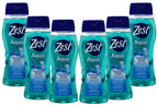 Zest Hydrating Body Wash - Aqua - Moisturizing Body Wash for Men and Women - Bath Soap with Vitamin E - Gentle Paraben Free Formula - 6 pc