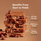 Aloha Organic Plant Based Protein Bars Chocolate Chip Cookie Dough, 1.98 Oz,(Pack of 12)