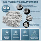 Trading Card Shipping Protectors 510 Pack 3.5'' x 4.5'' - Premium Ultra Strong Plastic Inserts Mailers - Precut Supply Sleeves for Sports MTG Cards Packaging - Flats for Breakers