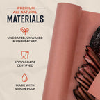 Bryco Goods Pink Butcher Paper Roll - Case Pack of 12 Rolls - 18" x 175' (2100") - Made in USA - Food-Grade Peach Butcher Paper for Smoker, BBQ, Grilling, Smoking Meat - Unbleached Uncoated Unwaxed