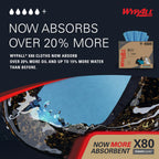 WypAll PowerClean X80 Cloths Heavy Duty Wipes (41041), Brag Box, Extended Use Towels, Blue (1 Pack of 152 Sheets, 152 Sheet Total)