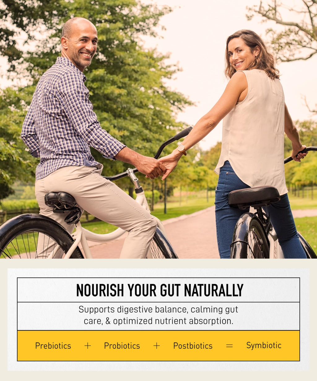 Your Flora Probiotic Soothe – Non-GMO Probiotics with Fermented Soybean, Ginger, & Turmeric for Gut Balance, Digestion, & Support – Prebiotics, Postbiotics, Digestive Enzymes – Living Alchemy, 60 Pcs