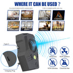 Superior Squirrel Repeller, Ultrasonic Squirrel Mouse Repellent Plug in, Electronic Rat Repeller, Repel Rodents, Mice, Rats, Squirrels, Black