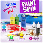 Dan&Darci Paint Spin Art Machine Kit for Kids - Arts & Crafts for Boys & Girls Ages - Art Craft Set Gifts for 6-9 Year Old Boy, Girl - Painting Spinner Toys - Birthday Gift Ideas for Ages 6-12 Years