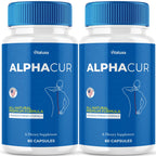 (2 Pack) Alphacur for Neuropathy, AlphaCure Nerve Support Capsules Premium Health Blend All Natural Support Relief Supplement, Alpha Cur Pills Advanced Vitamin Maximum Strength Renew Formula (120 Ct)