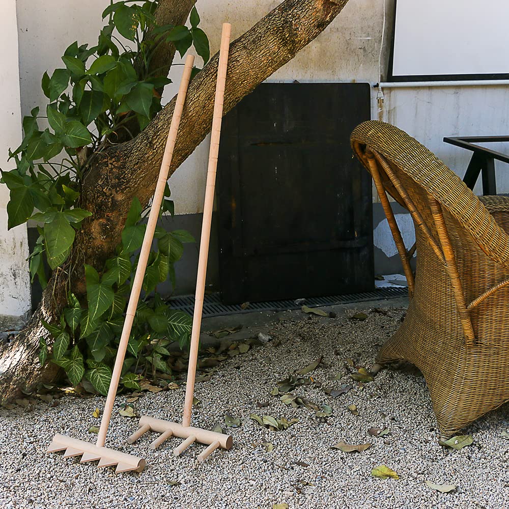 Outdoor Zen Garden Rake Large Japanese Rock Sand Garden Rake Tool