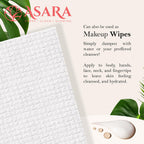 Clean Face Towels Disposable XL Facial Wipes | Add Water As a Makeup Remover | Sensitive Skin Face Towels | Organic Vegan Biodegradable - Clean Daily Towelettes | by Asara (100 Count)
