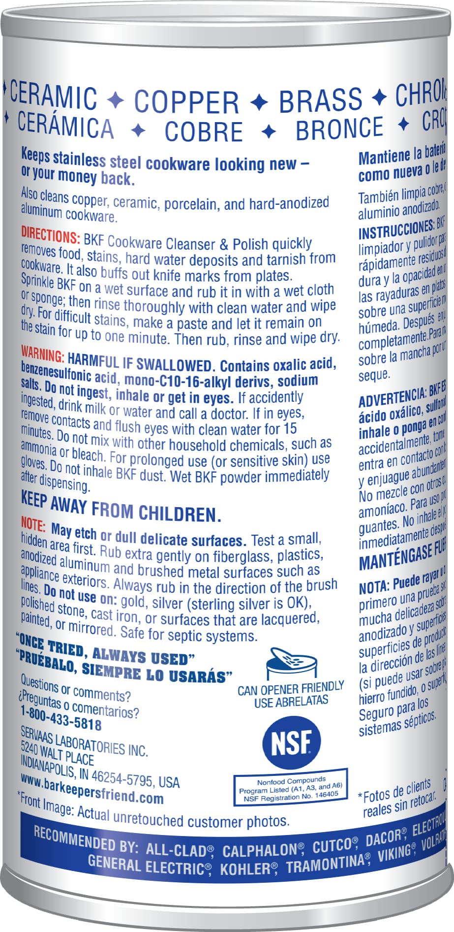 Bar Keepers Friend Superior Cookware Cleanser & Polish | 12-Ounces | 1-Unit