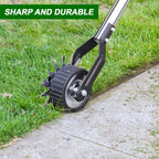 LASTOOLS Wheel Rotary Edger Lawn Tool, Sidewalk 66.7Inch Manual Lawn Edger, Grass Edge Trimmer, Adjustable Stainless Steel Handle with Cushion Grip,Soil,Garden and Yard Tool