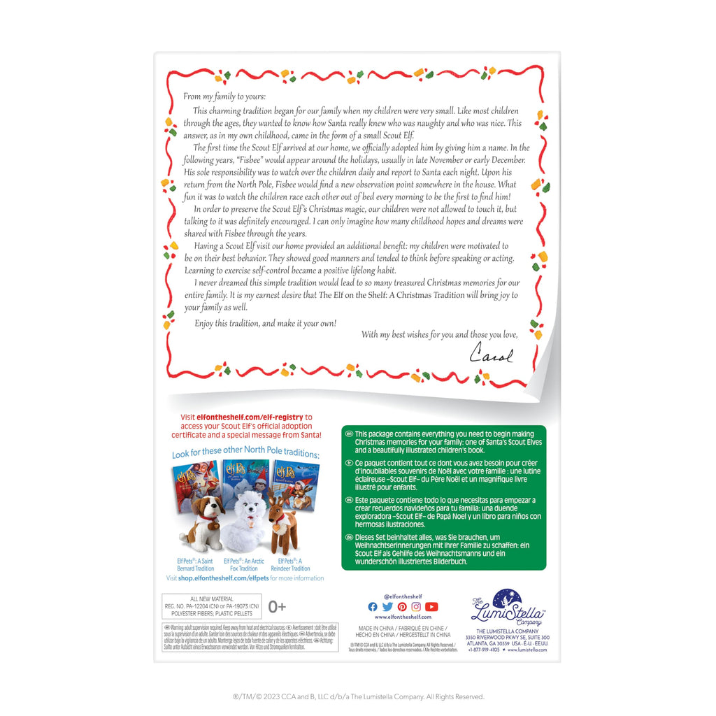 The Elf on the Shelf Box Set - Girl Scout Elf with Blue Eyes